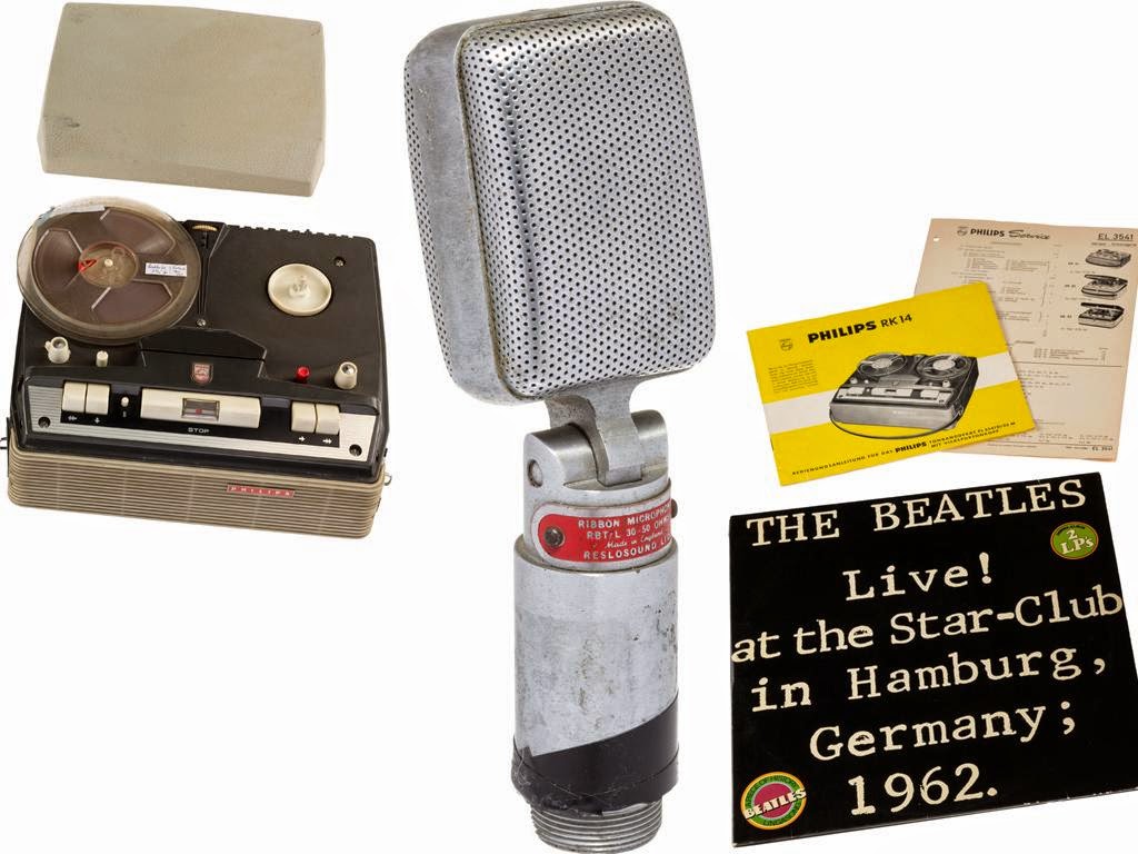 BEATLES MAGAZINE MICROPHONES THE BEATLES SANG INTO AT LIVERPOOL