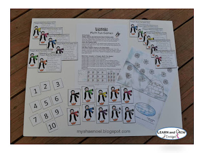 Learn and Grow Designs Website: Penguin Math Addition and Subtraction