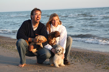 Brent and Amy with Pups Beach