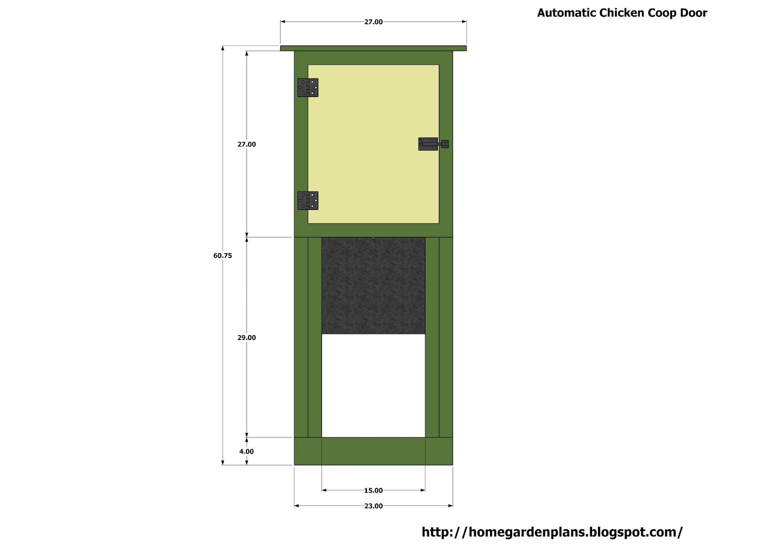 Automatic Door Chicken Co-op Plans