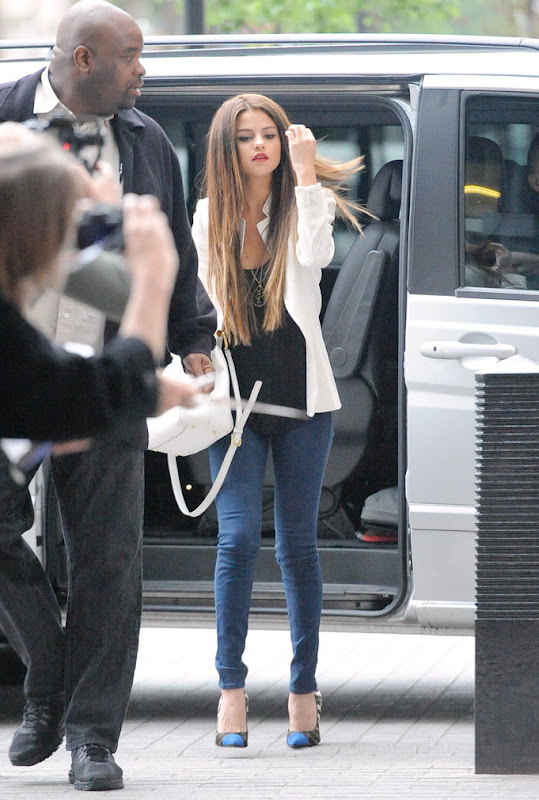 Selena Gomez spotted arriving at BBC Radio 1 station in London 