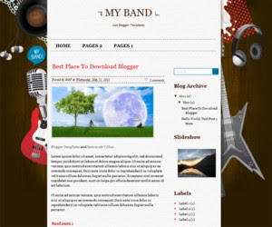 My Band Blogger Template