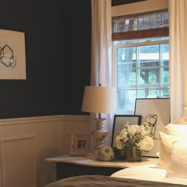 My Sweet Savannah bedroom update using moulding & Glidden Paint