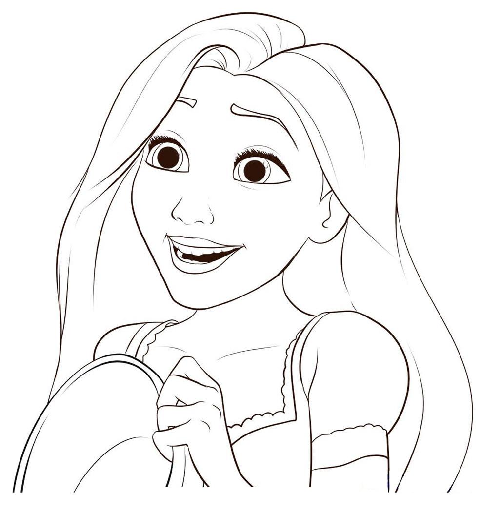 Princess Rapunzel Coloring Pages Picture