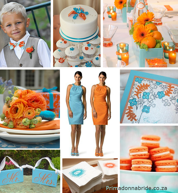 Feast your eyes on the glories of turquoise and tangerine