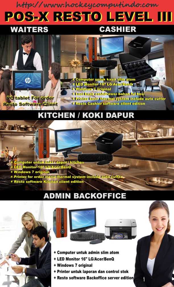 mesin kasir pos x resto level iii peralatan restoran mesin kasir pos x resto level iii peralatan restoran