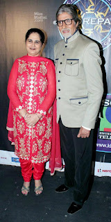 Amitabh Bachchan with KBC winner Sunmeet Kaur