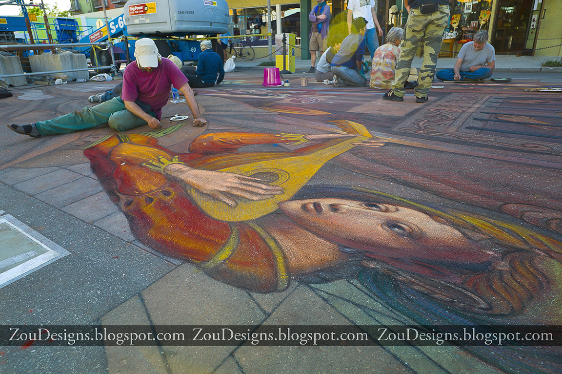 Sarasota Street Chalk Art Festival 2012, Work in Progress Leica M9