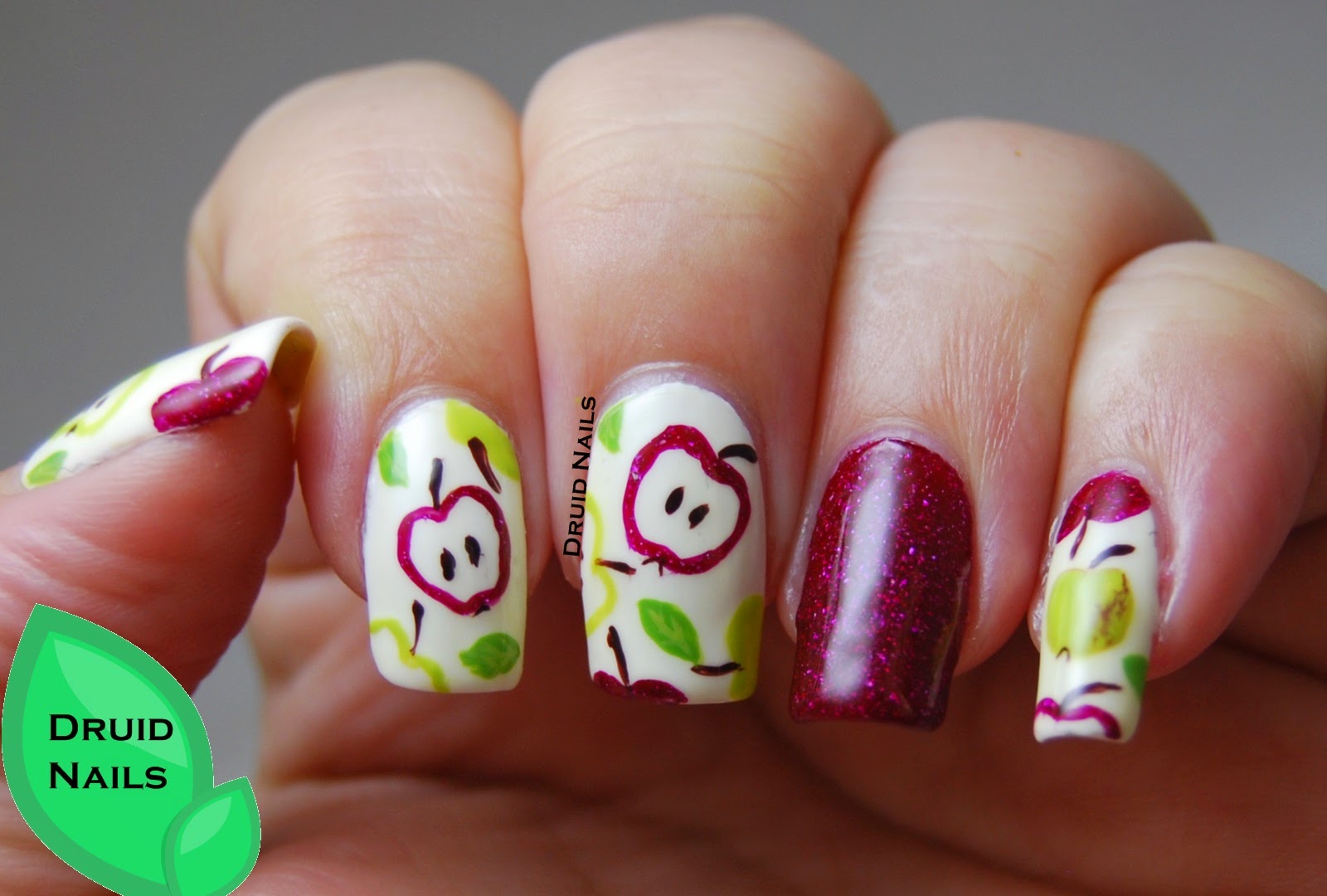 Druid Nails Nail Art Ideas Linkup September Apples