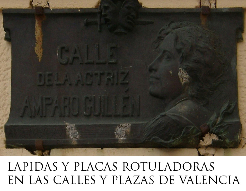 Lápidas y placas rotuladoras de calles de Valencia