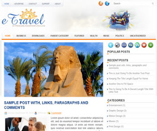 eTravel Blogger Template