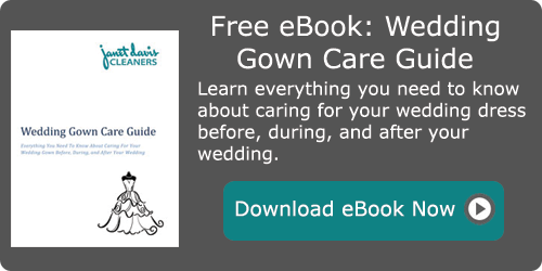 Wedding Gown Care Guide from Janet Davis Cleaners