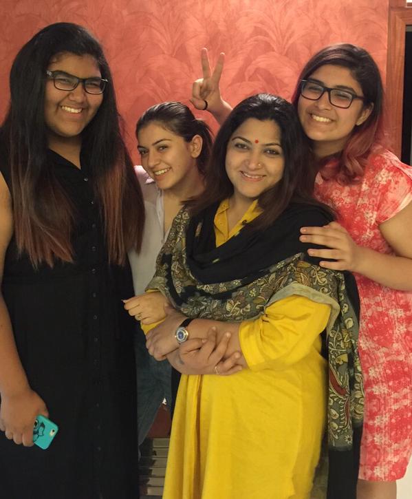 Hansika Selfie With Khushboo Family Photos | Spicyforgallery