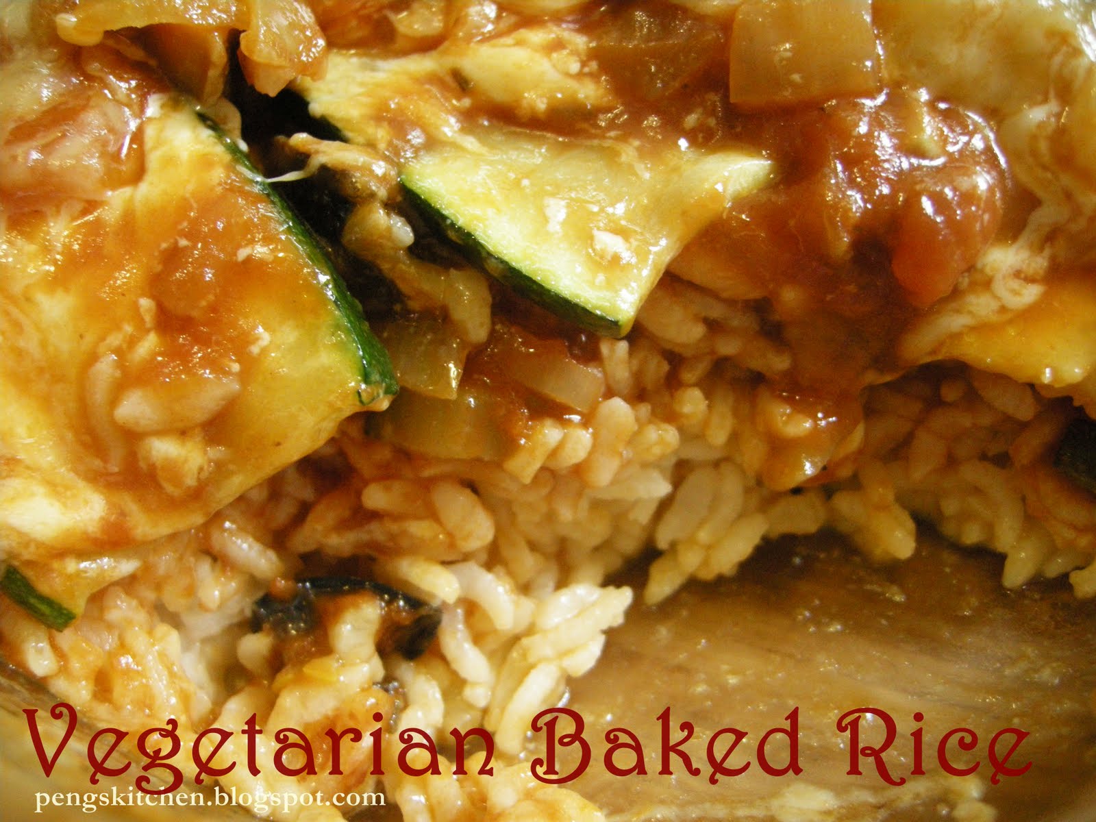Peng's Kitchen Vegetarian Baked Rice