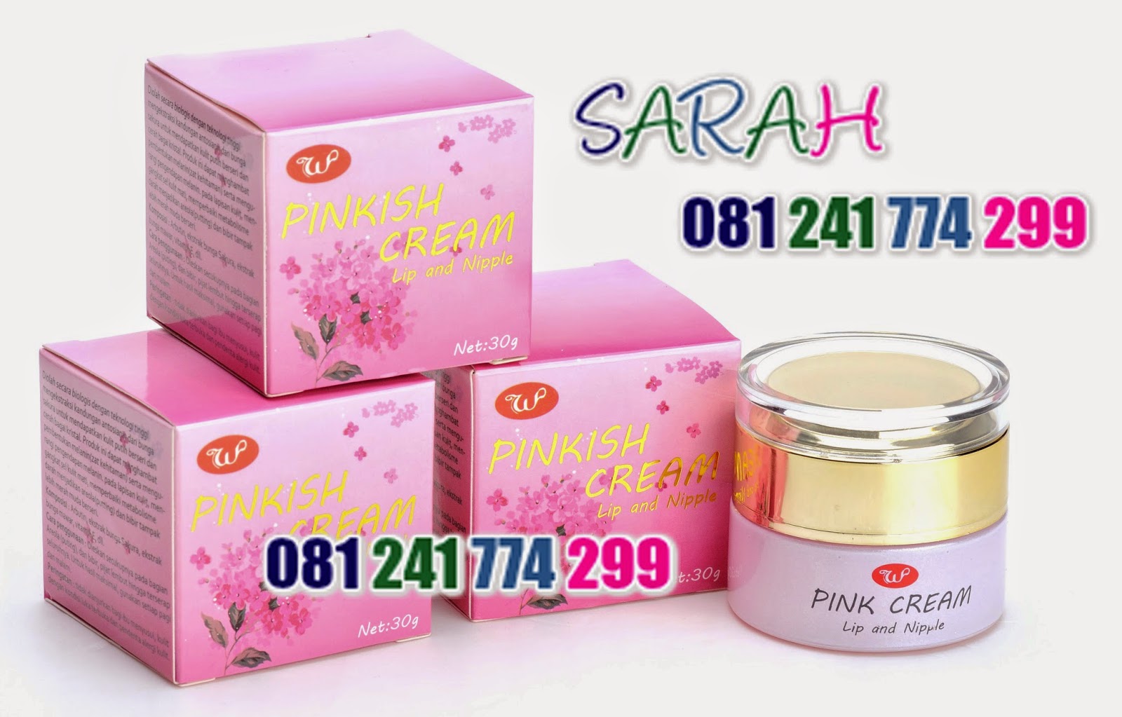 Pinkish cream Cara Mengatasi warna bibir, ketiak dan puting payudara yang gelap