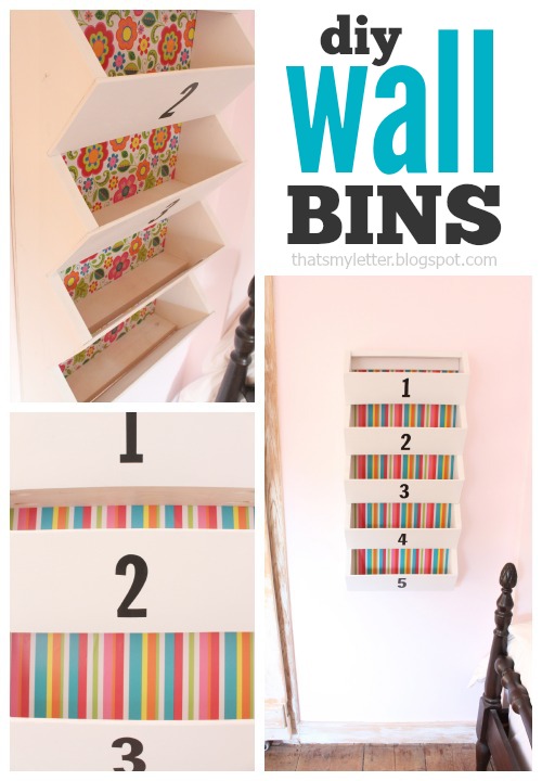 That's My Letter DIY Wall Bins