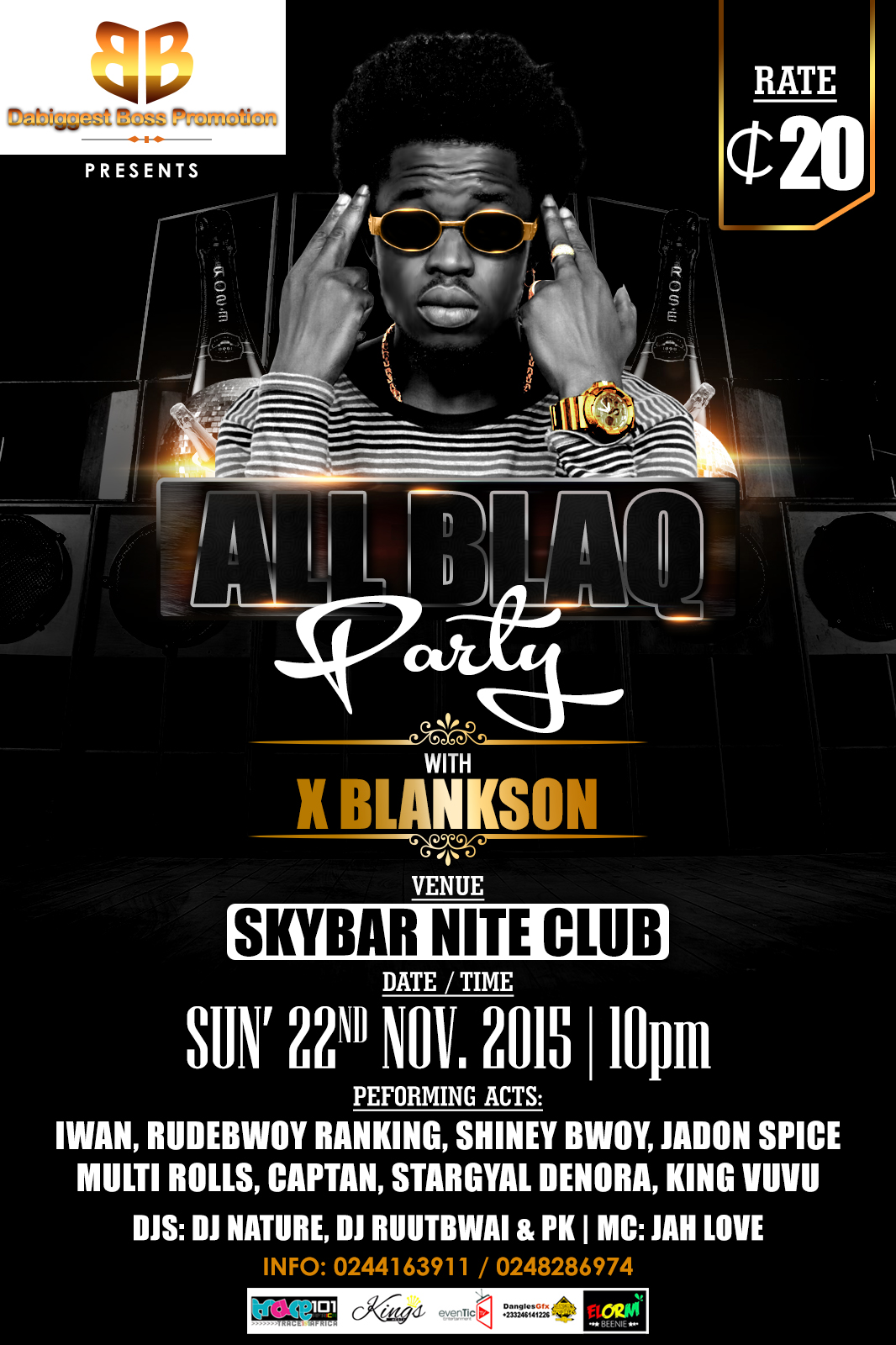 flyers dangles graphics all black party with x blankson powered all black party flyers