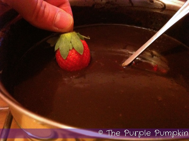 Chocolate Fondue with Fruit Dippers The Purple Pumpkin Blog