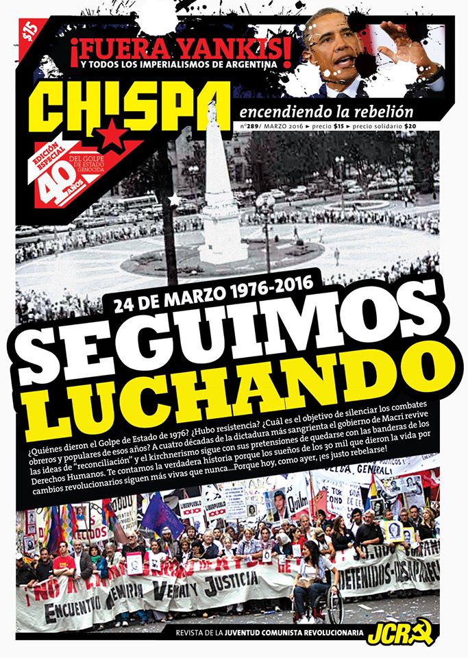 Seguimos luchando 24 de Marzo de 1976 - 2016