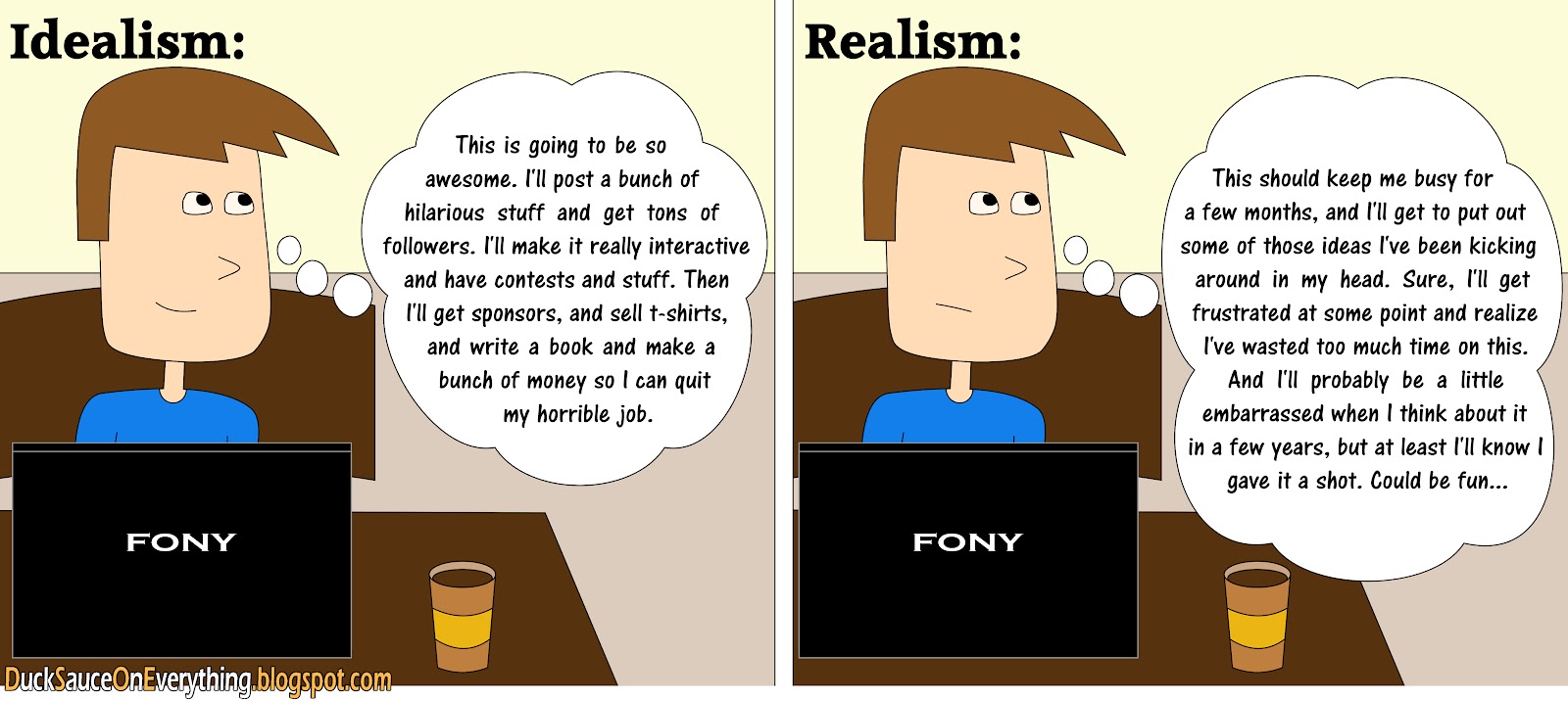 Realistic Expectations (Setting the Bar Low) Duck Sauce on Everything