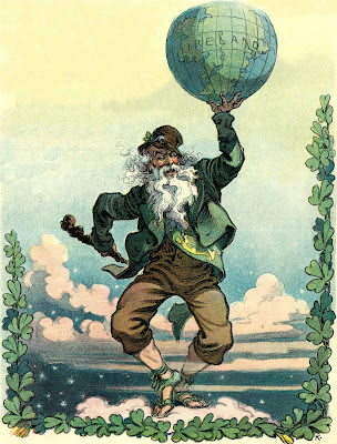 On Saint Patrick's Day an Irishman's idea of the World FREE High Resolution Color Image