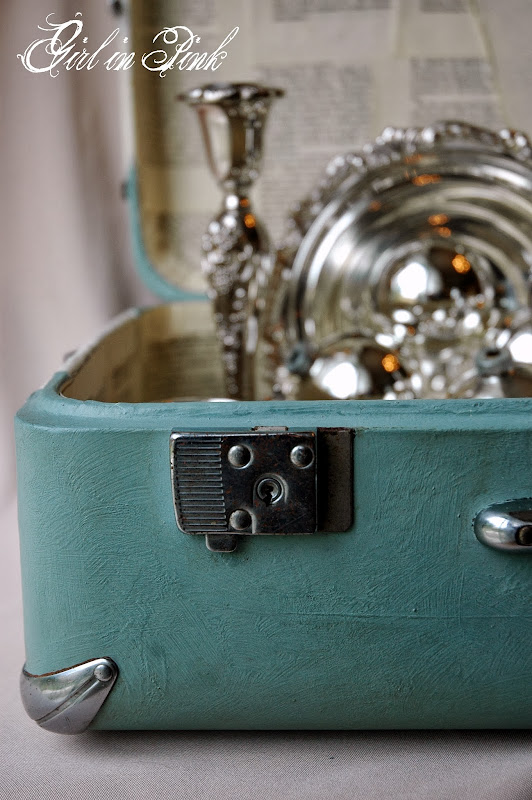 Decorative Vintage Suitcase Makeover