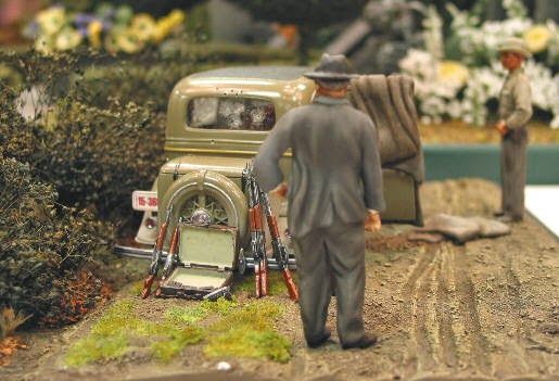 Bonnie & Clyde Death Scene in 1:25th Scale