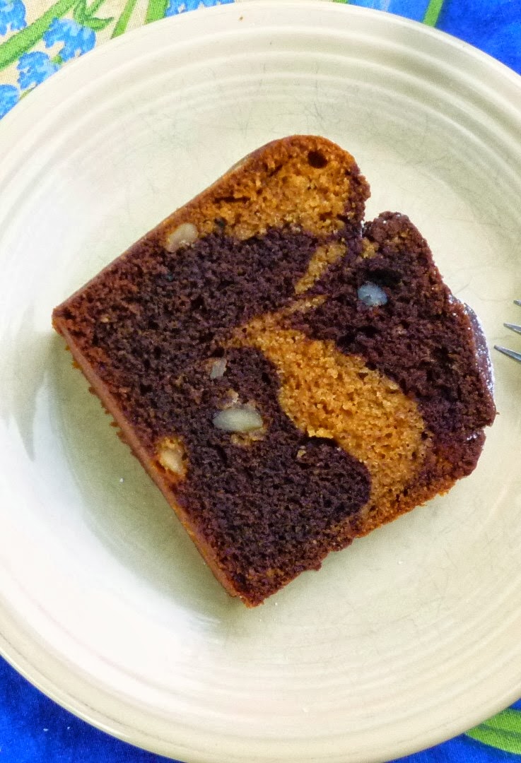 For Love of the Table Marbled Chocolate Sweet Potato Cake