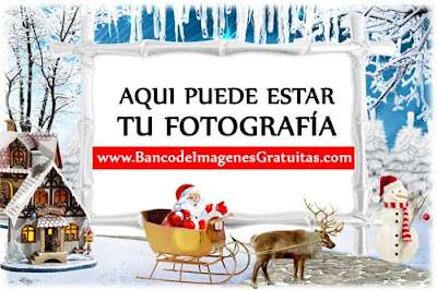 Marco PNG de Santa Claus para foto de familia