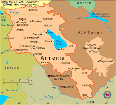 Armenia Mapa del Estado