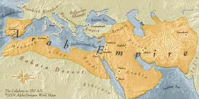 Wilayah kekhalifahan Umayyah - 10 Kerajaan Terbesar Sepanjang Sejarah Di Dunia - www.simbya.blogspot.com