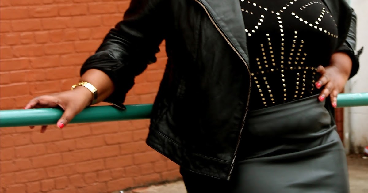 The Style Climber A Body Suit, Studs, Suede, and Leather