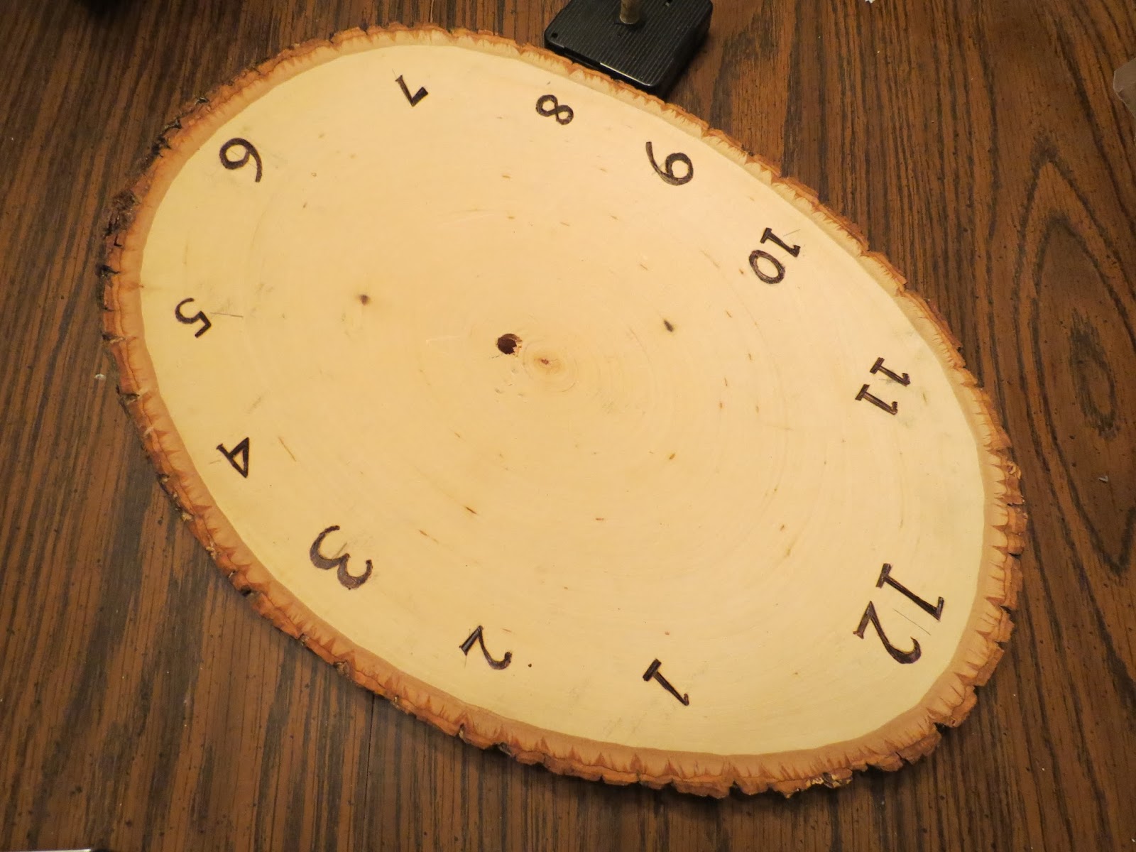 Create Something Now Log Slice Clock