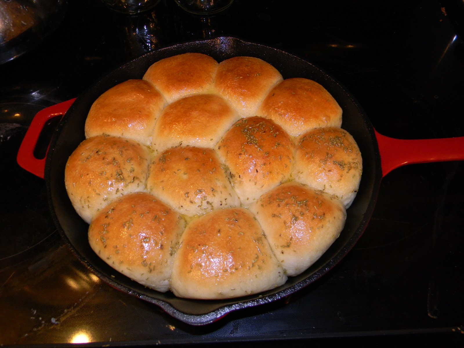 Crazy for Cookies and more Buttered Rosemary Rolls
