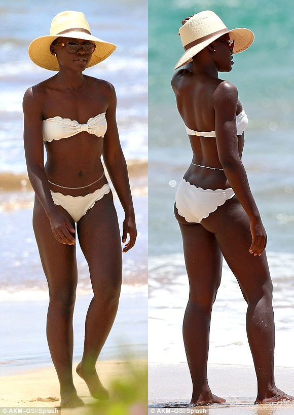 Is this bikini-clad lady Lupita Nyong'o?(Photos) .