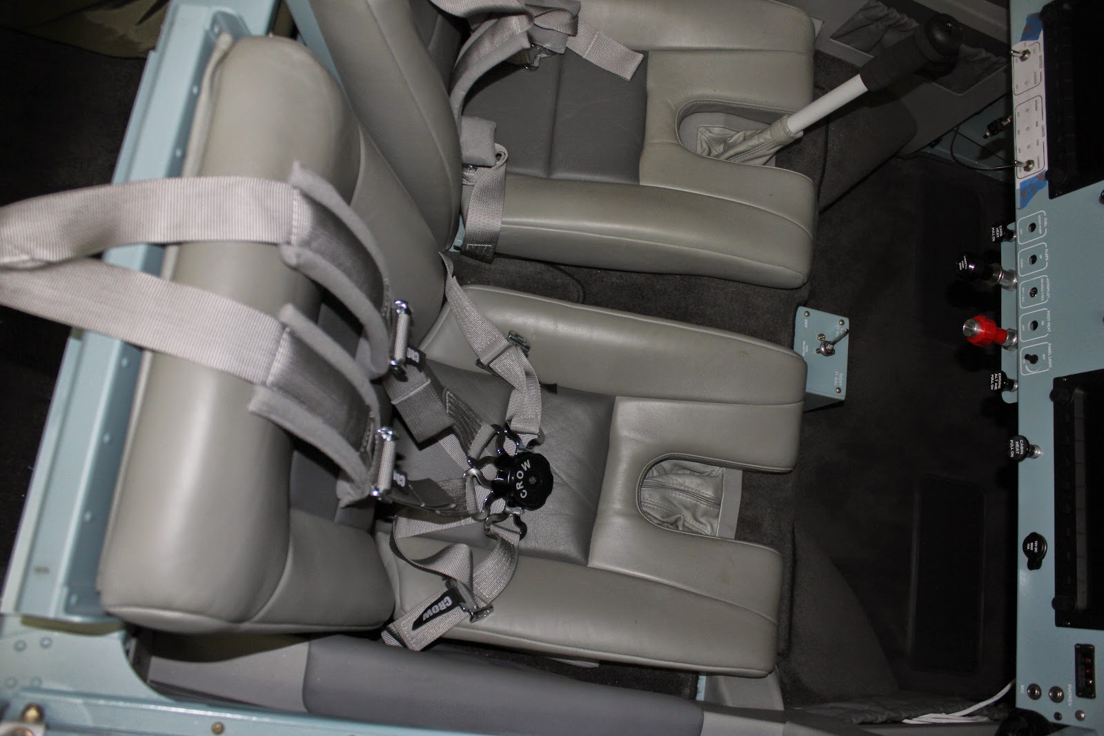 Larry's Airplane Seat Belts and Interior Trim