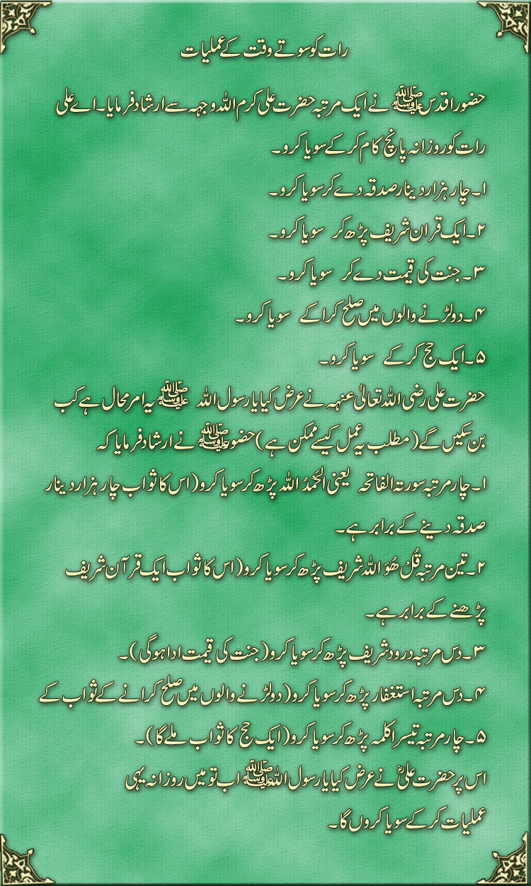 Islamic Wazaif Books In Urdu Pdf