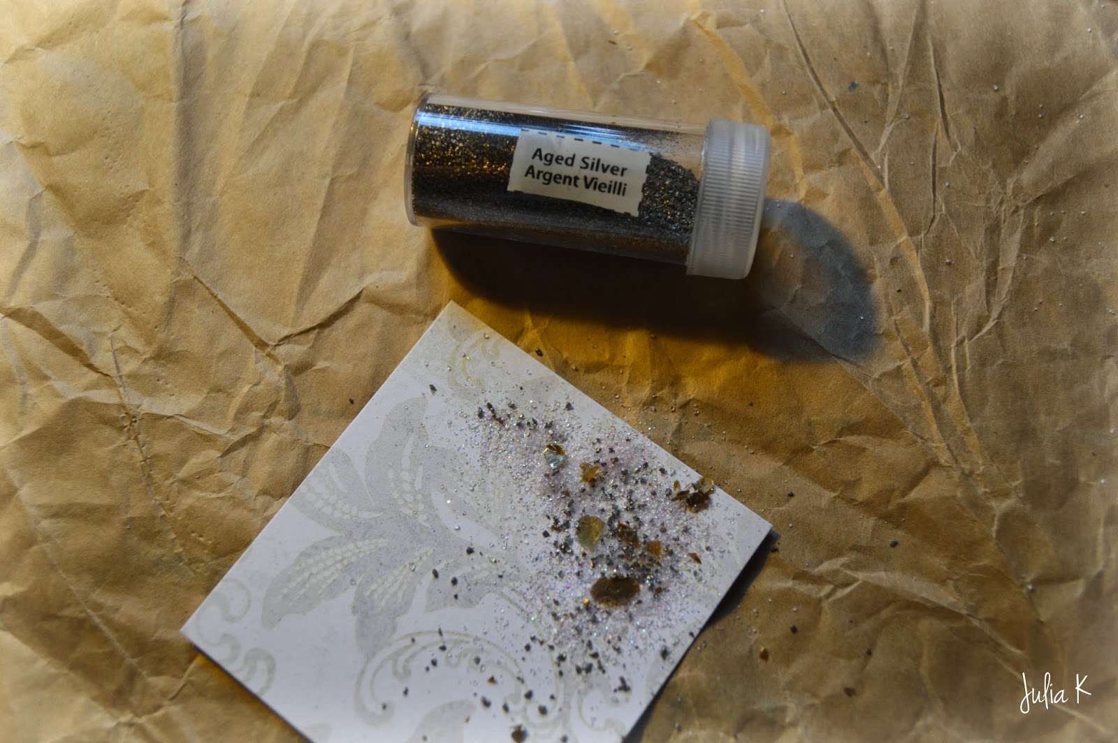 Julia K Embossing with micas