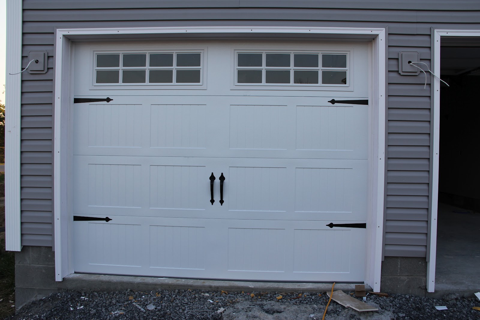 garage doors paint painting laundry happening installed lots wednesday were been