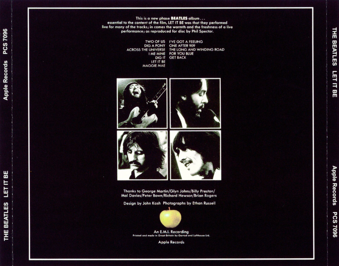 La venganza de Saturno Let it be (1970) The Beatles