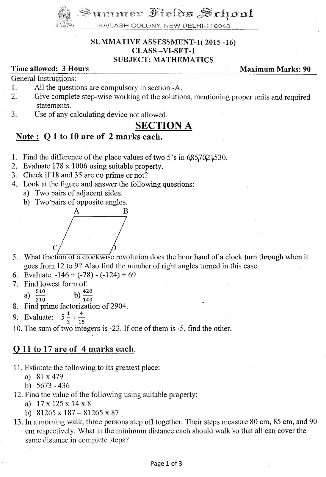 paper for school