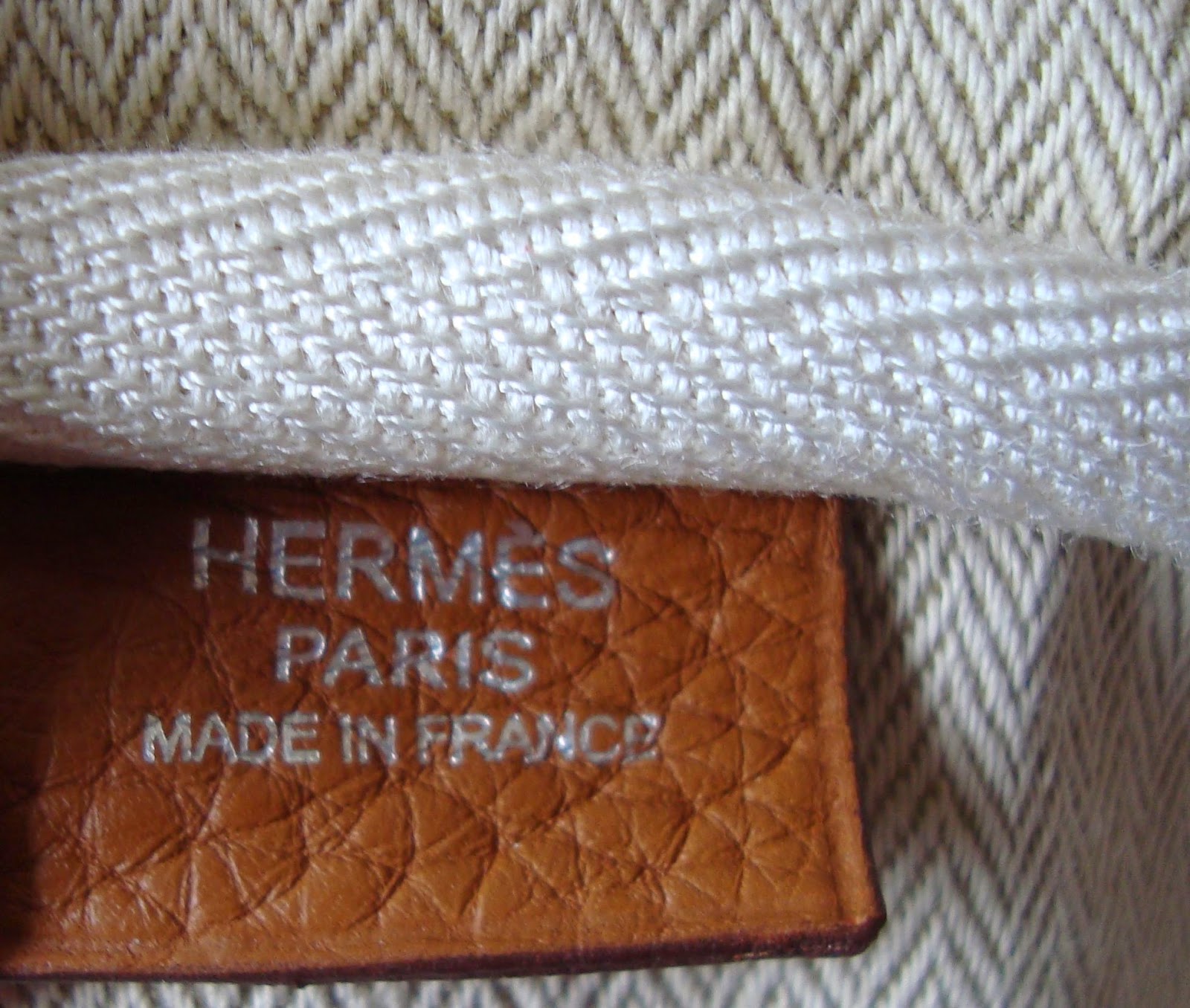 hermes ecru leather handbag victoria  
