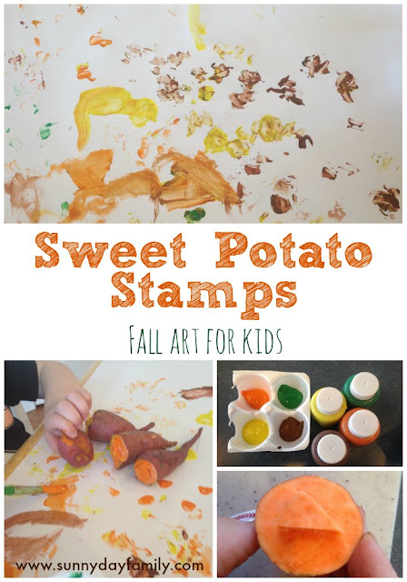 Sweet Potato Stamps: Fun Fall Art!