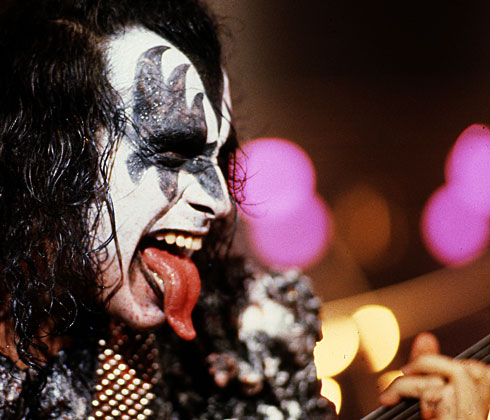 Kiss Rock Band Gene Simmons Cara demonio Bolso Muchos Tamaños 