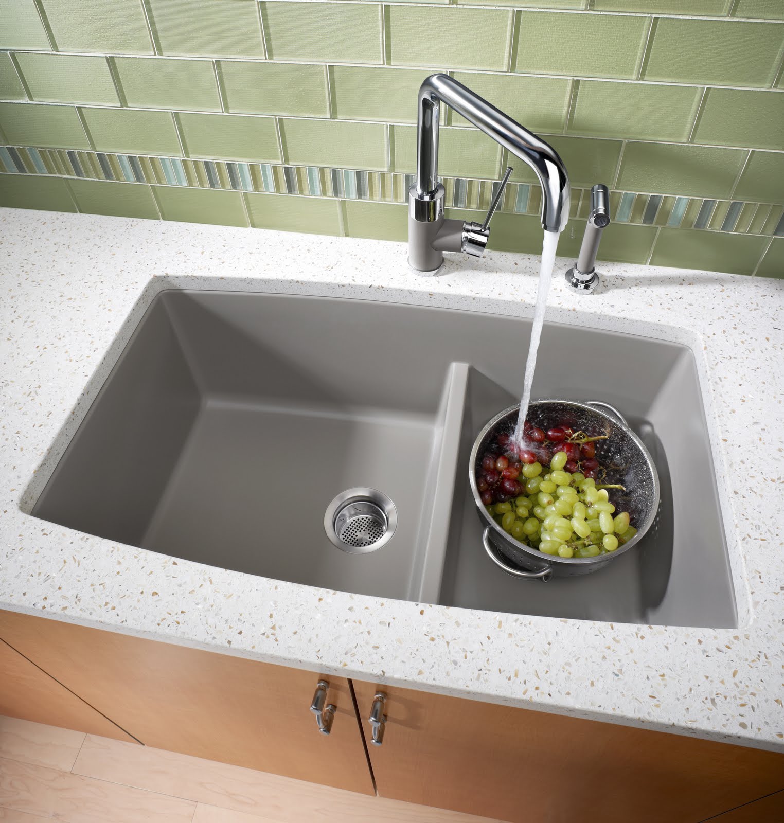 Blanco Performa Low Divide White Gold