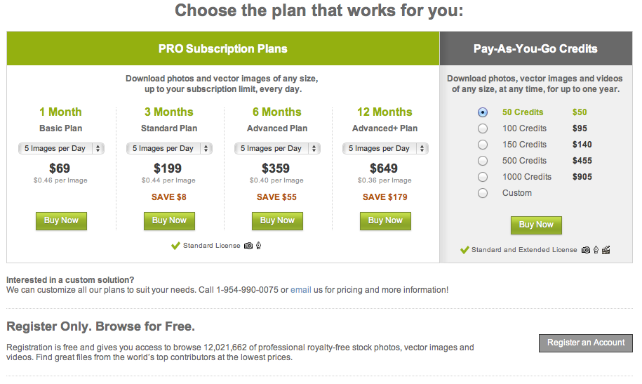 Depositphotos Plans and Pricing
