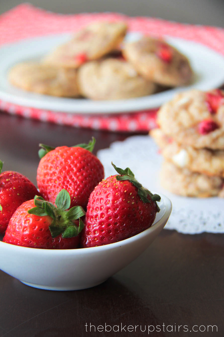 strawberry cheesecake pudding cookies The Baker Upstairs