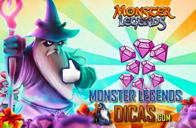 Ganhe Joias ( Gemas ) Grátis no Monster Legends Ganhe Joias ( Gemas ) Grátis no Monster Legends