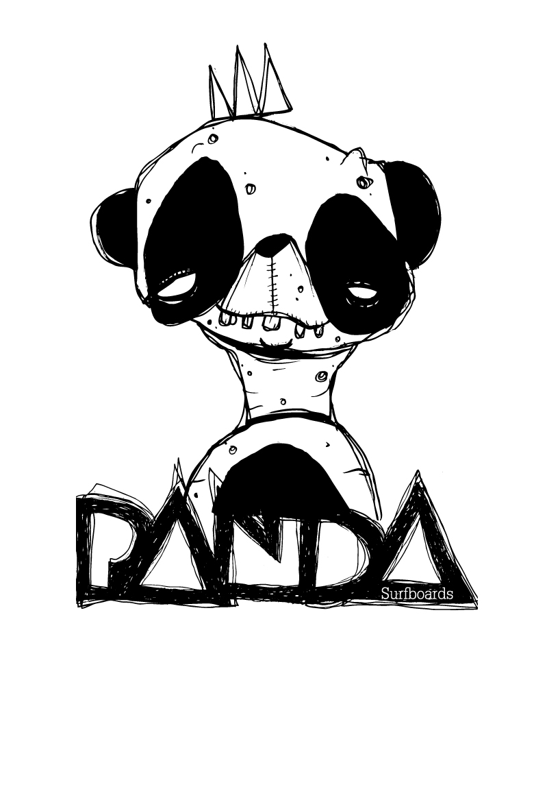 GLACEfuckinLOVE Working on new logo for PANDA SURFBOARDS, AUSTRALIA