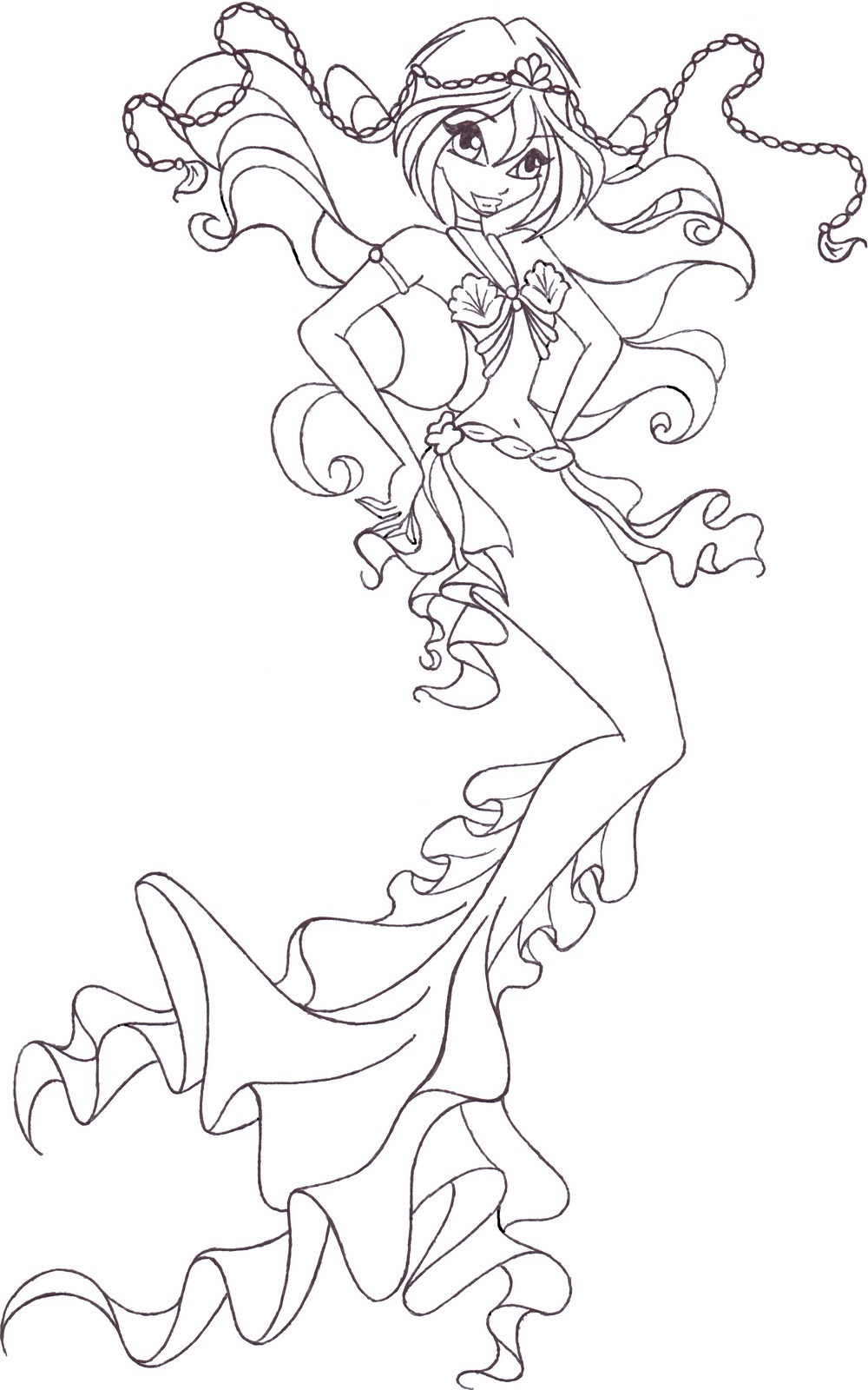 LAMINA COLOREAR WINX lamina colorear winx:
